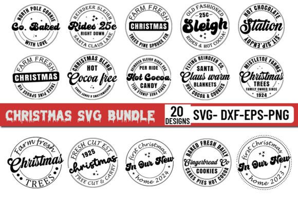 Christmas Round Sign Svg Bundle Review