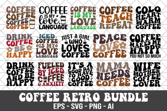 Coffee Retro Design Bundle SVG Review