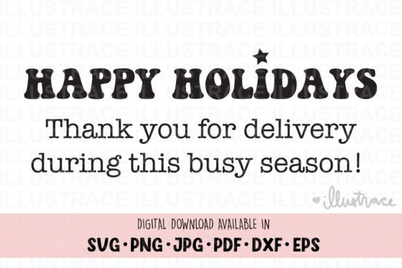 Happy Holidays Svg - Delivery Driver Svg