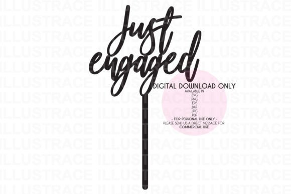 Just Engaged SVG Cake Topper Review