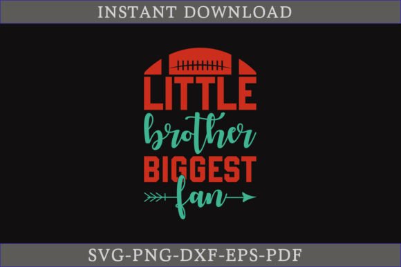 Little Brother Biggest Fan SVG T-shirt