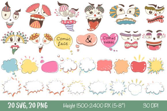 Reviewing Comic Face and Bubble for Embroidery