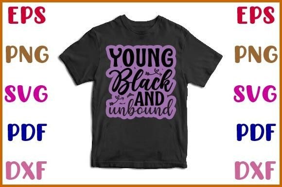 Young Black and Unbound Sticker Design Review