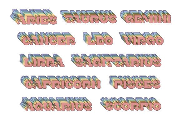 Zodiac Sign SVG Sublimation T-shirt